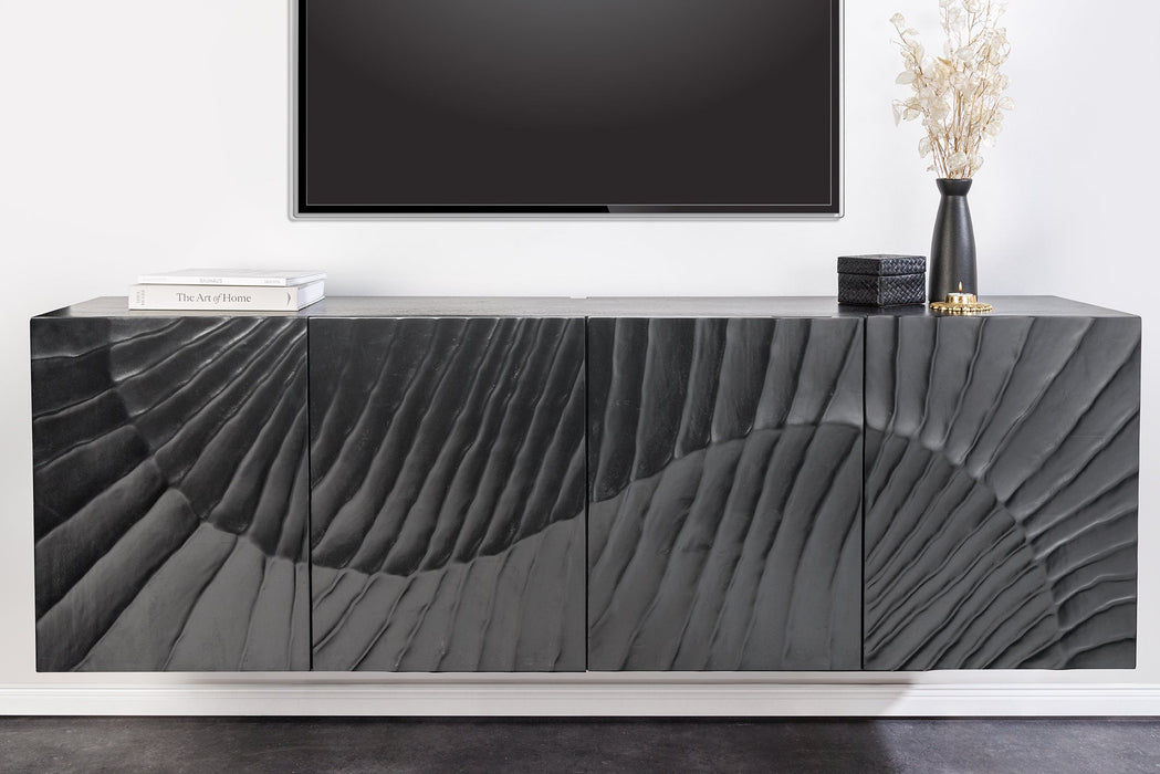 Sideboard Val Ferret 180cm 3D hanging black mango wood
