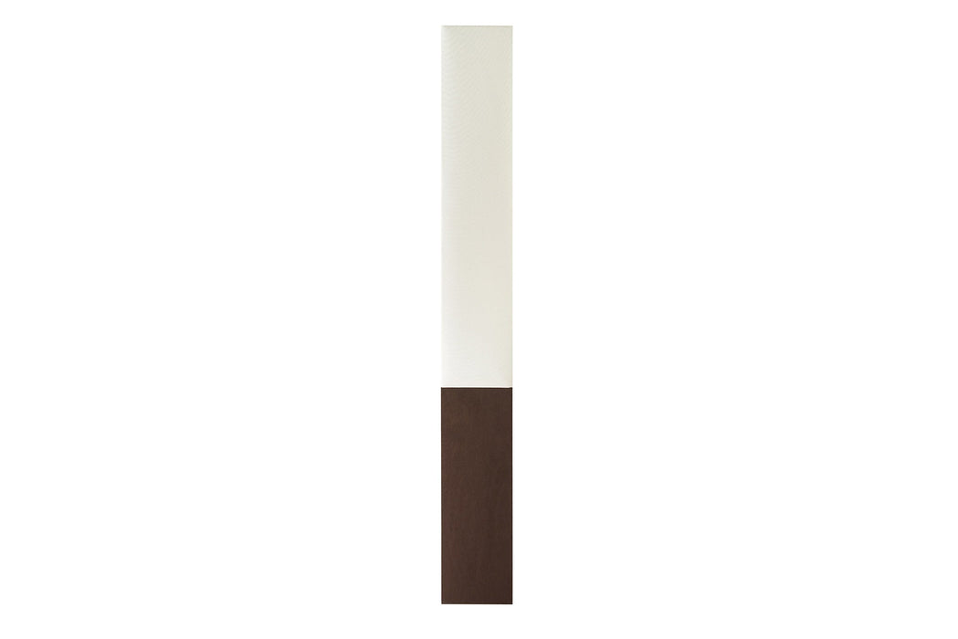 Stehleuchte New York CLASSIC 160cm braun mit weißem Lampenschirm - Bild 3