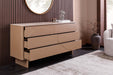 Sideboard Abstry 150cm 3D natur mit Keramikplatte aus Travertinmarmor - Bild 4