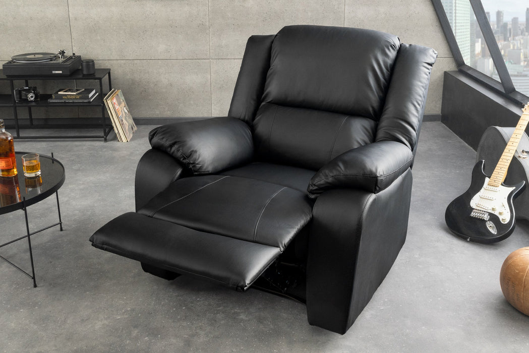 Kino-Sessel Broadway Kunstleder schwarz - Bild 4