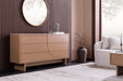 Sideboard Abstry 150cm 3D natur mit Keramikplatte aus Travertinmarmor - Bild 5