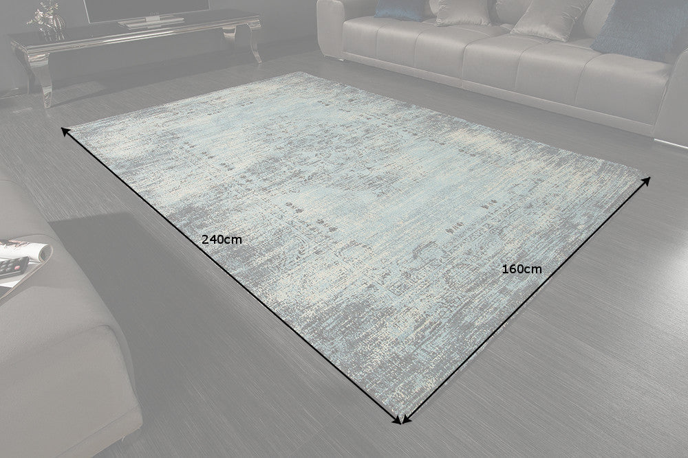 Teppich Medina 240x160cm aqua blau