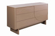 Sideboard Abstry 150cm 3D natur mit Keramikplatte aus Travertinmarmor