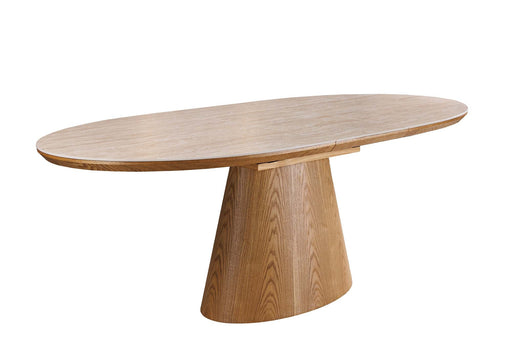 Esstisch Saloon 160-200cm ausziehbar Eiche Timber look Keramikplatte Travertin