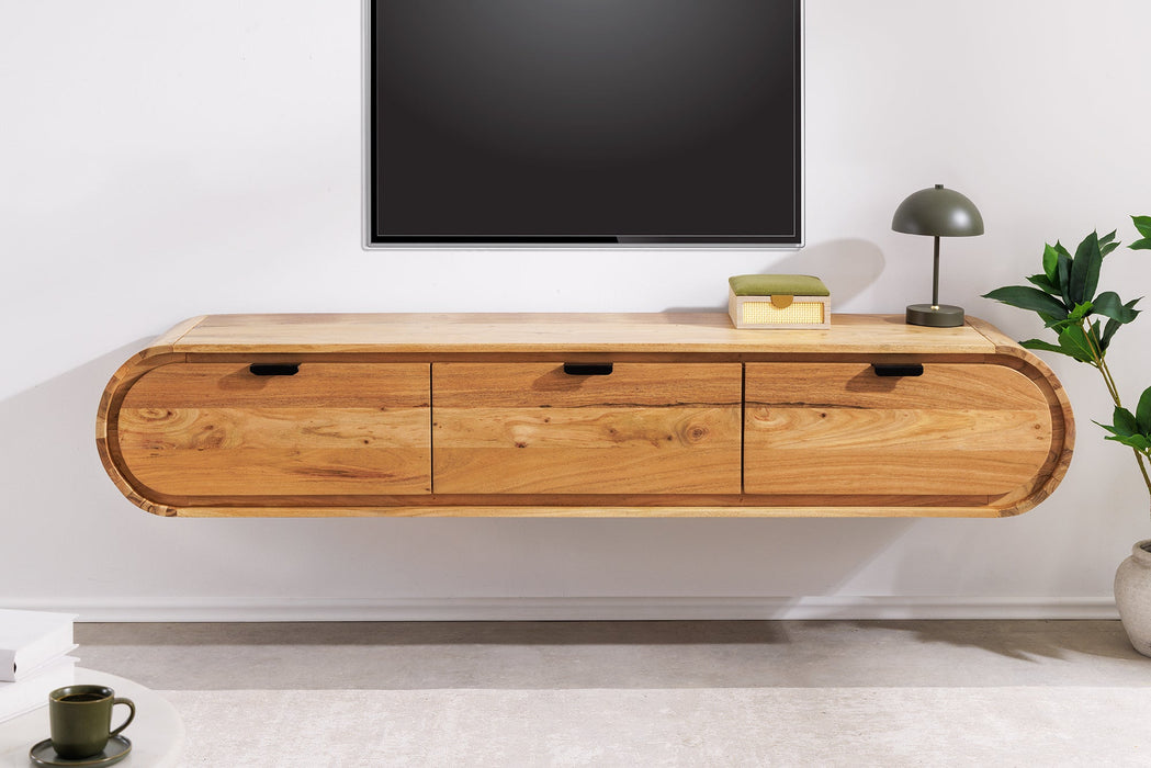 TV-Board Natural 160cm hängend Akazie Timber natur - Bild 3