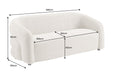 Sofa Vogt 200cm 3-Sitzer Chenille beige - Bild 4