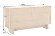 Sideboard Abstry 150cm 3D natur mit Keramikplatte aus Travertinmarmor - Bild 8