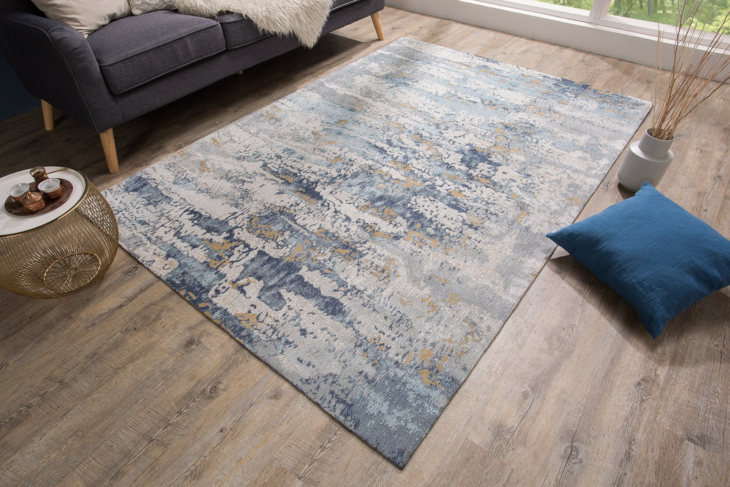 Teppich Abstrakt 240x160cm Blau