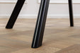 Drehstuhl THE Nordic Ease drehbar 180° champagnerbeige schwarz Beine - Bild 8