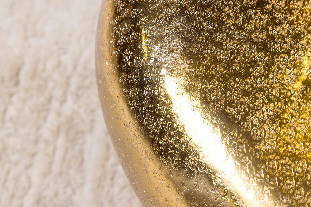 Couchtisch Rock 75cm Hammerschlageffekt gold