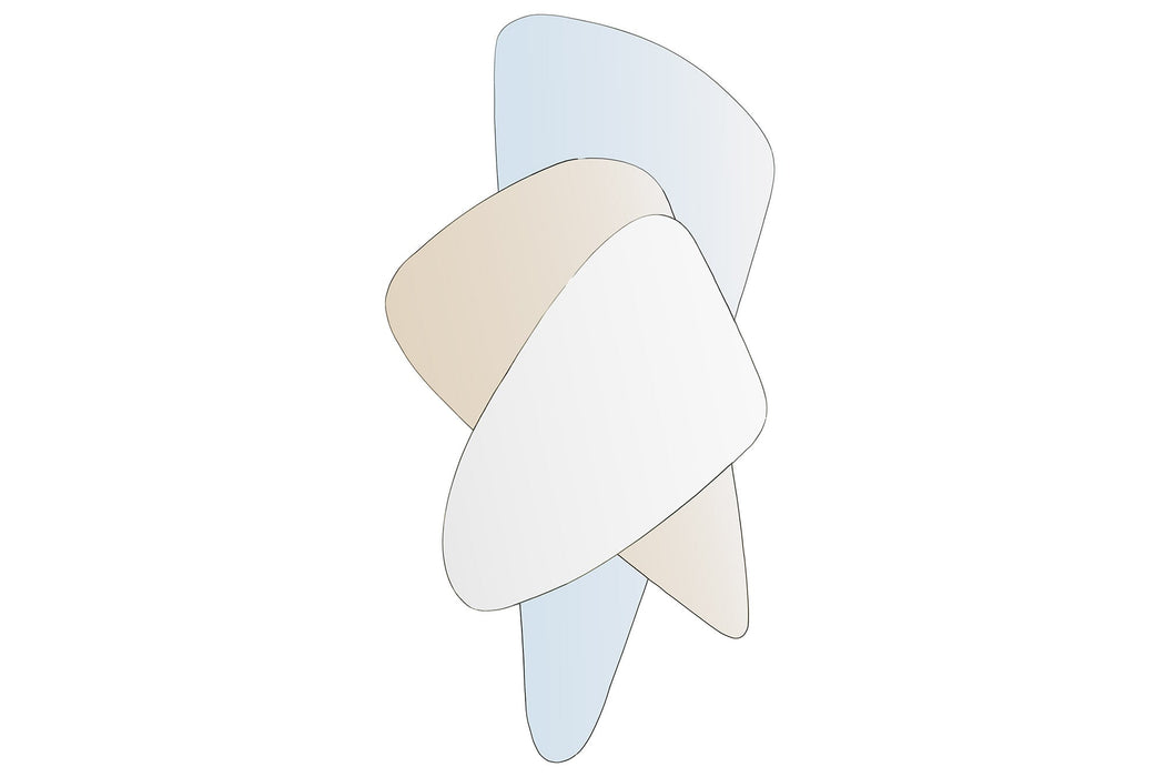 Wandspiegel Geometrie I im Wohnraum