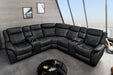 Kinosessel HOLLYWOD 5-Sitzer Kunstleder schwarz - Bild 2