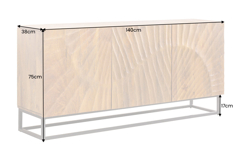 Sideboard Val Ferret 140cm Mango braun