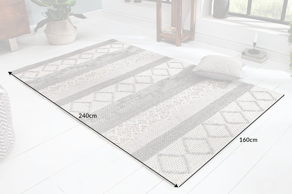 Teppich Yeti 240x160cm grau