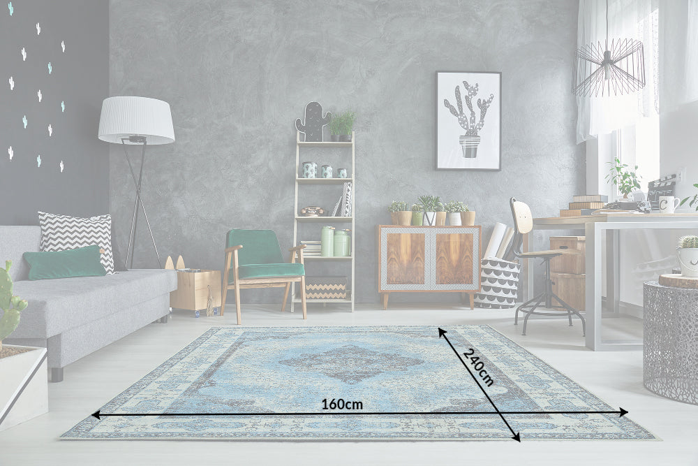 Teppich Louis 240x160cm blau