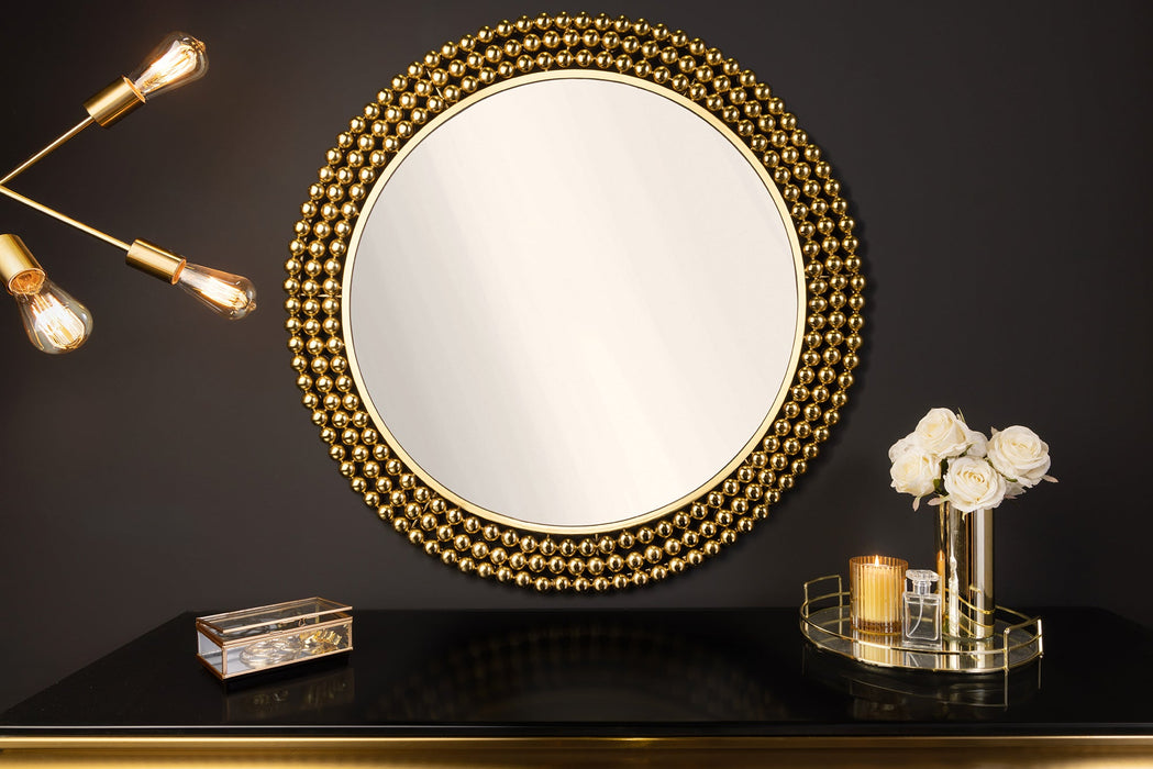 Wandspiegel gem 75cm Eisen gold