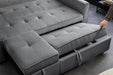 Schlafsofa Venedig 180cm 2-Sitzer Cord grau - Bild 6