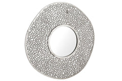 Wandspiegel Conceptual LEAF S 76cm silber Blattform