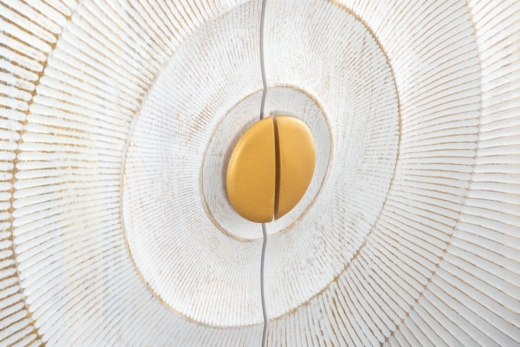 Sideboard Rigi 180cm 3D Mangoholz weiß