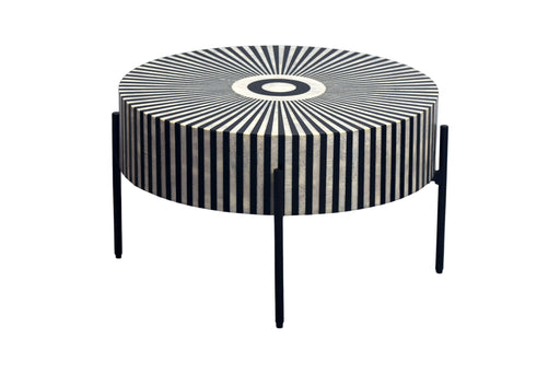 Elfenbein Detail Couchtisch HAMONY Bio 65cm