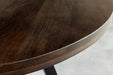 Esstisch Blacksmith Ø 120cm rund Mango Timber taupe braun mit schwarzen Beinen - Bild 5