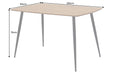 Esstisch Suite 120cm natur Ungezähmte Eiche Holzoptik mit schwarzem Metallgestell - Bild 8