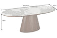 Esstisch Saloon 160-200cm ausziehbar Nussbaum Holzoptik Keramikplatte natur Rockoptik - Bild 12