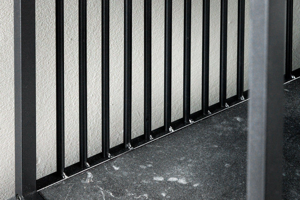 Regal Design 120cm anthrazit Marmoroptik