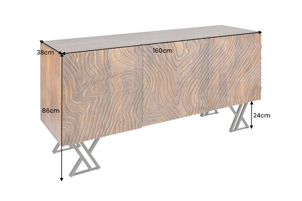 Sideboard Liquid 160cm braun Mango