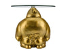 Couchtisch SUMO 55cm rund Glas gold - Bild 5