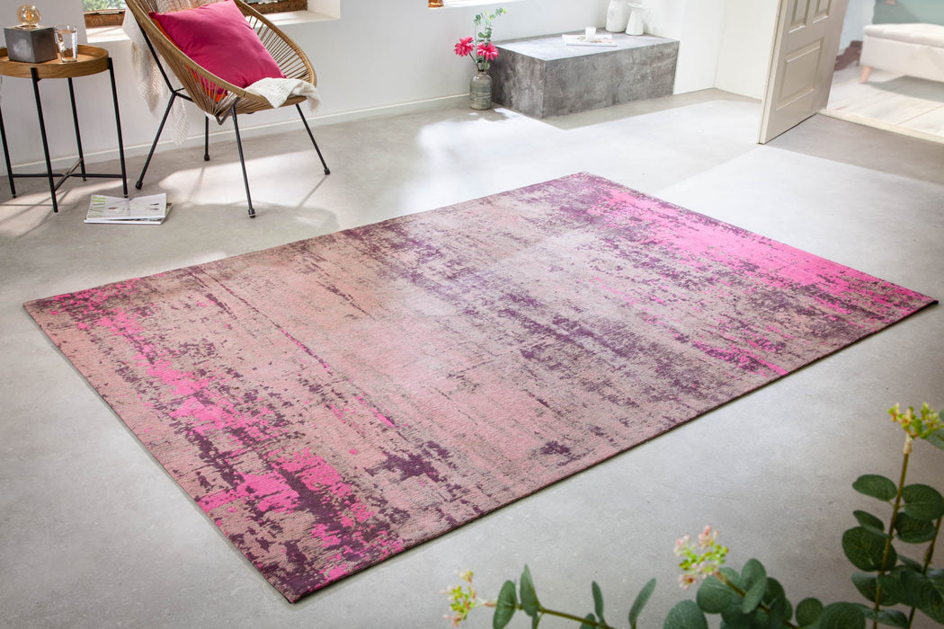 Teppich Contemporary Art 240x160cm Beige Rosa