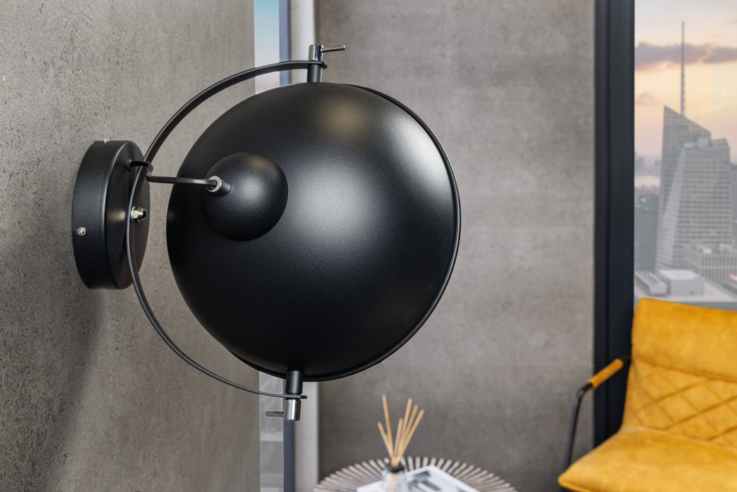 Wandleuchte Cam Set 40cm schwarz gold