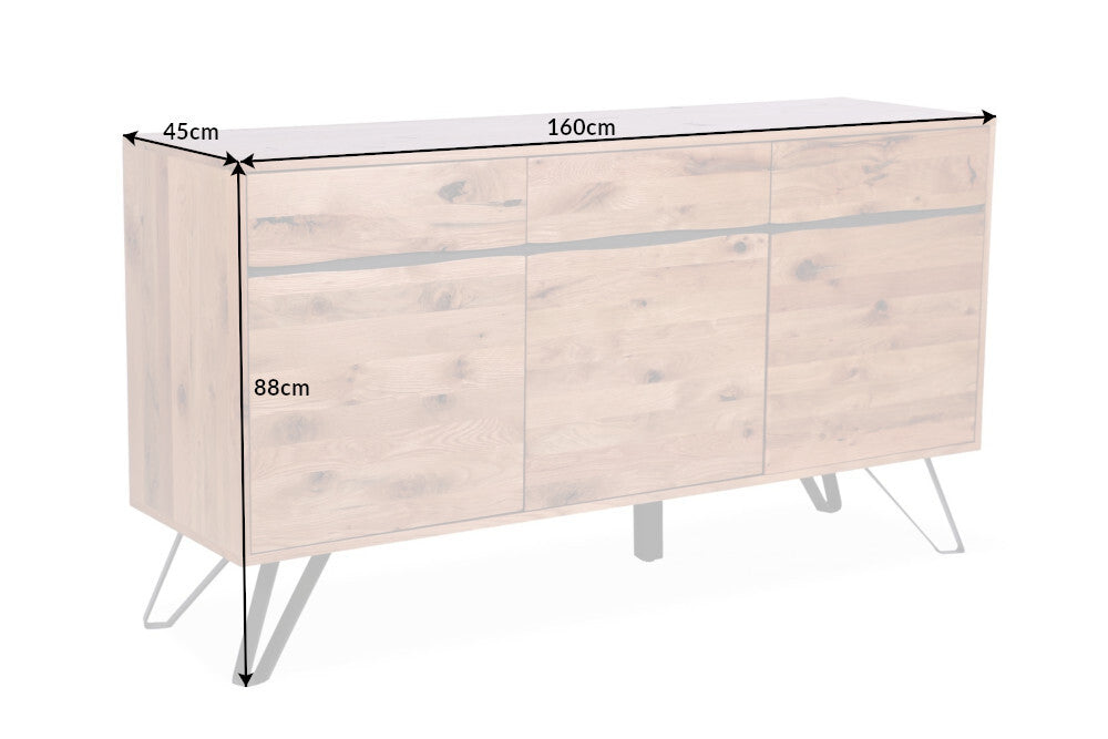 Sideboard Engadin 160cm Wildeiche