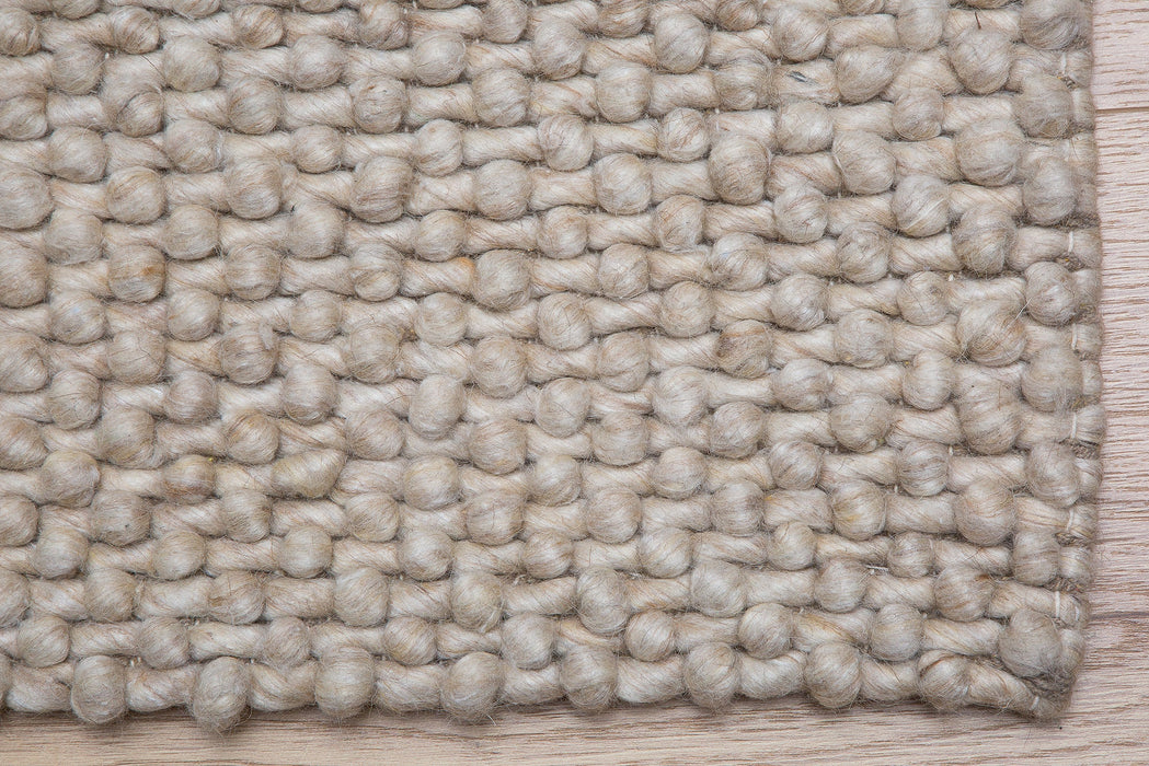 Teppich Wolle 240x160cm Beige