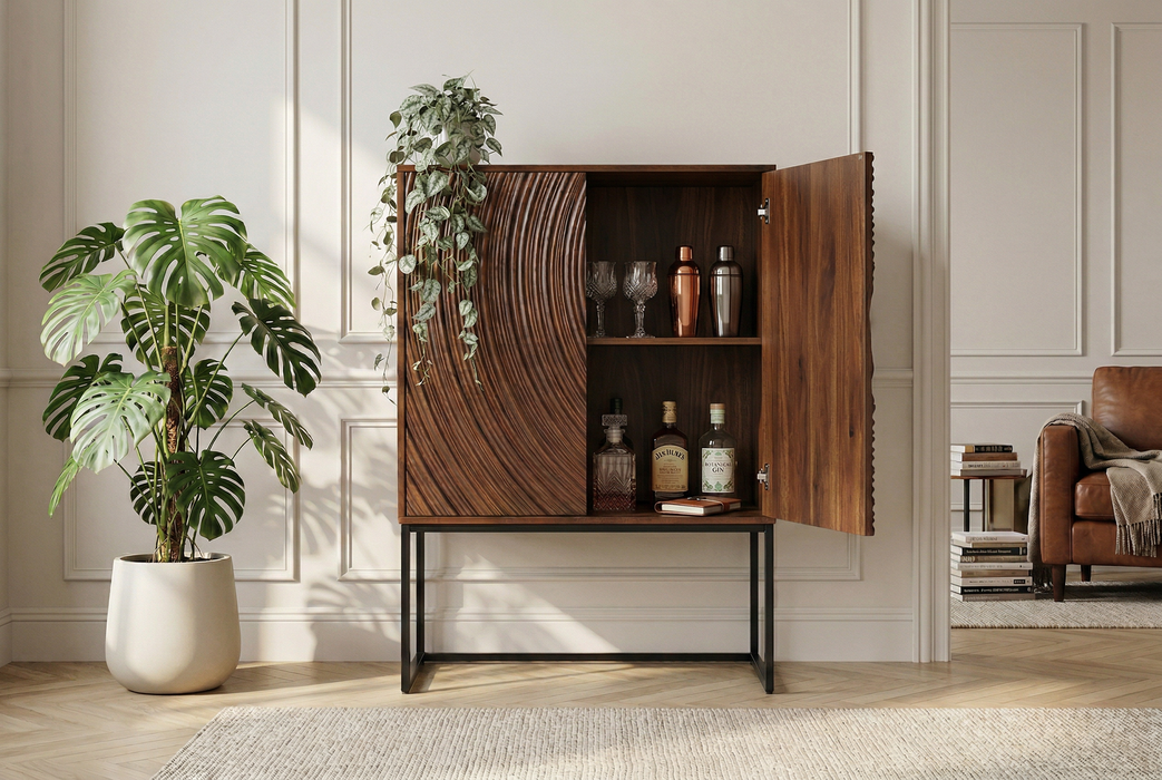Highboard ORBIT 120cm 3D braun mango Timber - Bild 5