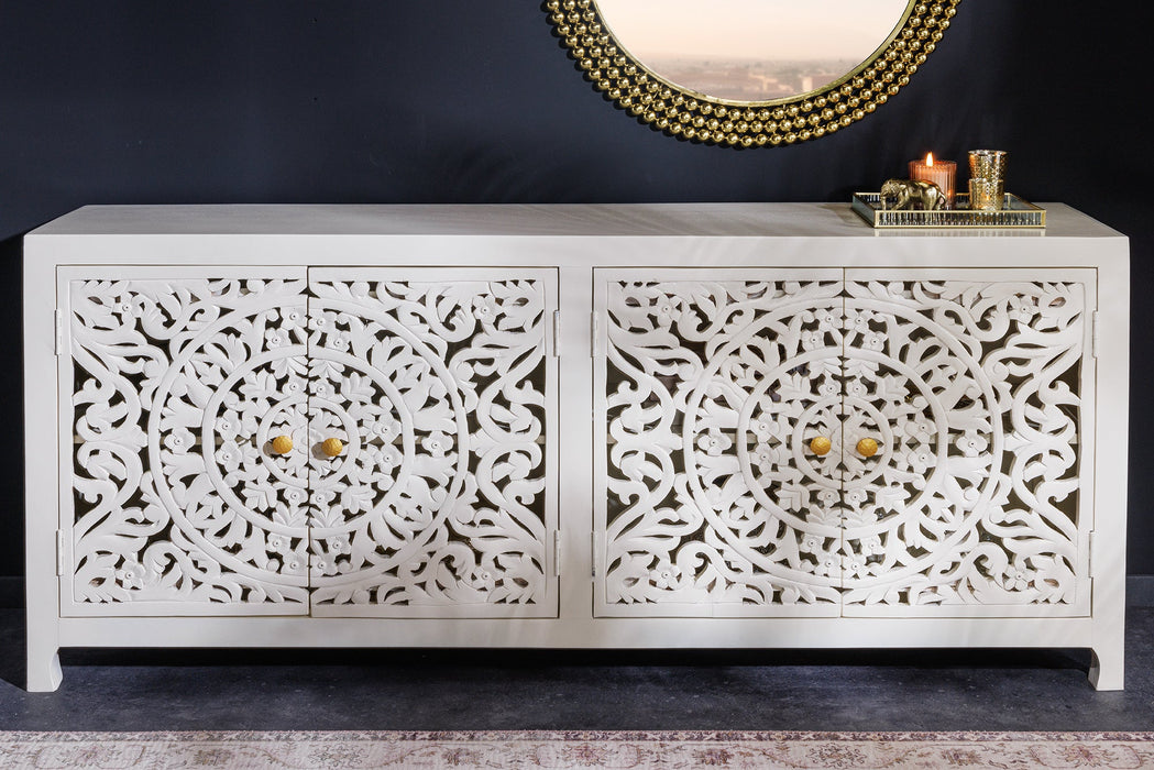 Sideboard MARRAKECH 170cm weiß Mangoholz