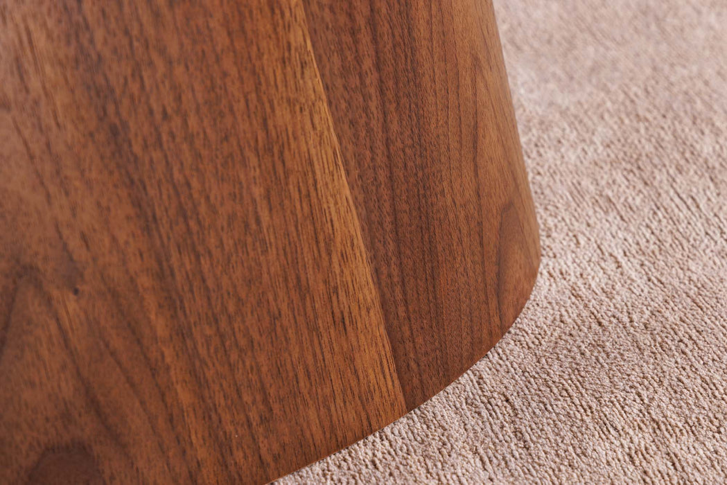 Esstisch Saloon 160-200cm ausziehbar Nussbaum Holzoptik Keramikplatte natur Rockoptik - Bild 9