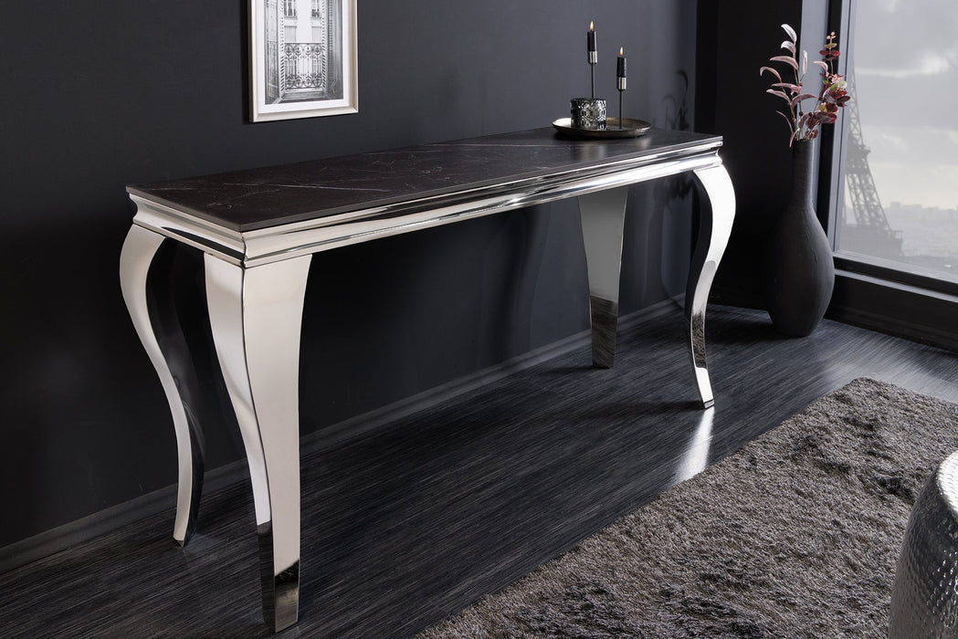 Console Barock 140cm chrome sintered stone
