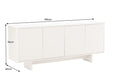 Sideboard Abstry 180cm 3D mit Keramikplatte aus weißem Marmor - Bild 10