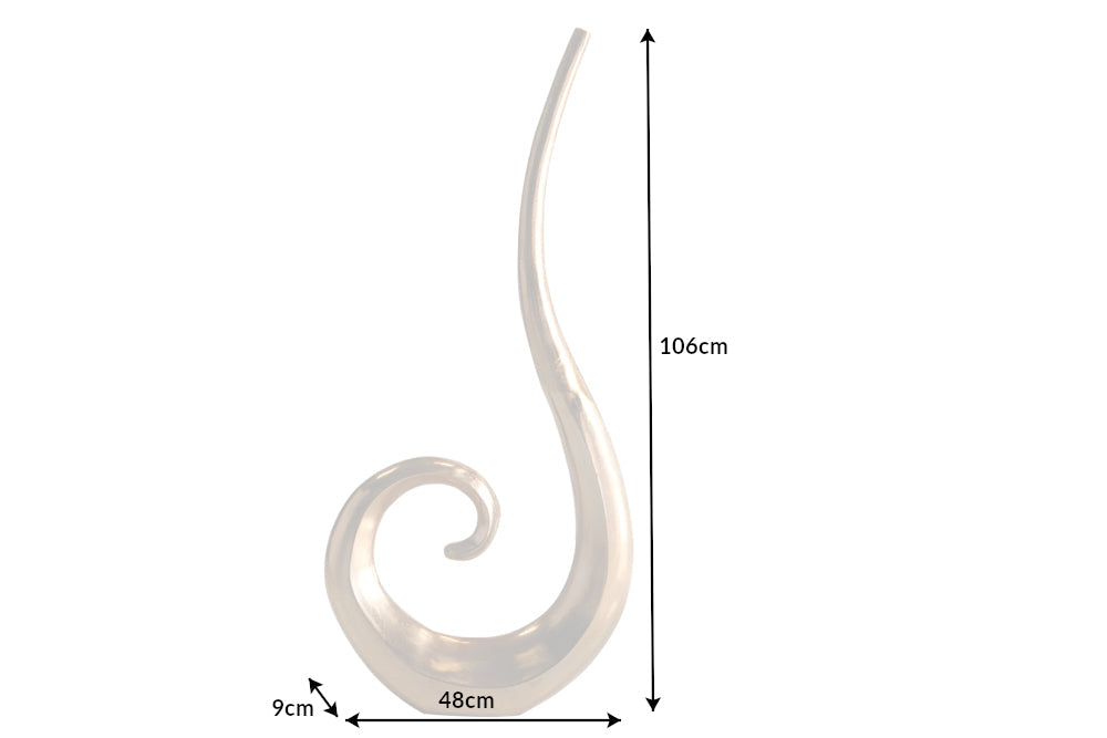 Vase WAVE XL 106cm gold aluminium