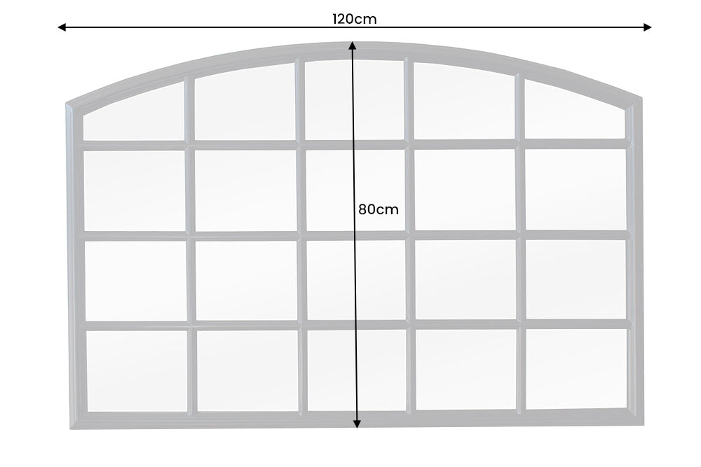 Wandspiegel New York 120cm Paulownia Holz schwarz
