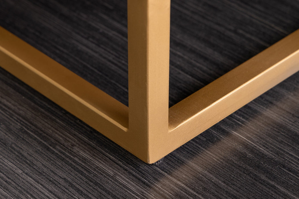 Sideboard Val Müstair 177cm schwarz weiß gold