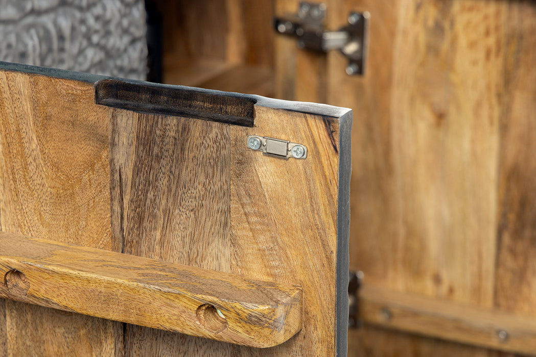 Sideboard Aligator 177cm grau schwarz