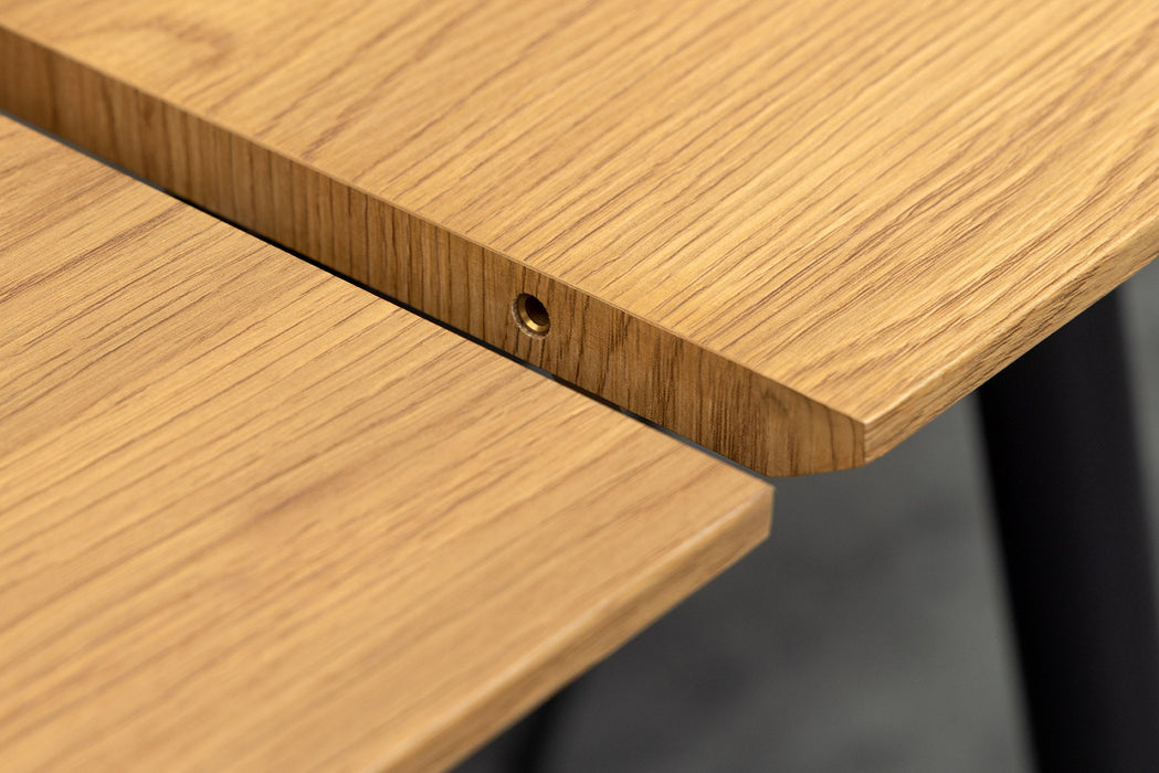 Esstisch Suite 120-160cm ausziehbar natur Ungezähmte Eiche Holzoptik - Bild 6