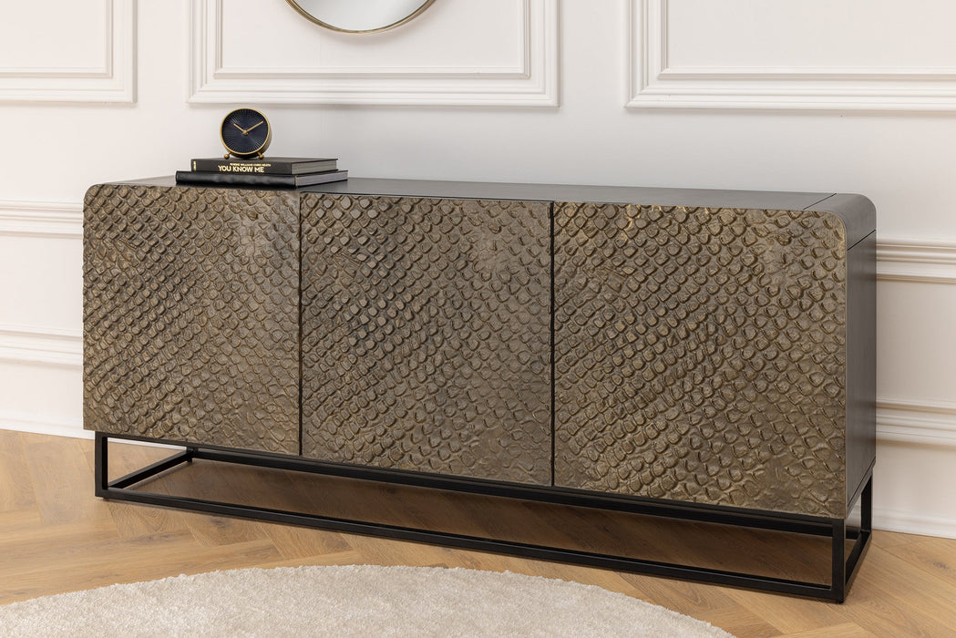 Sideboard Viper 160cm schwarzbraun Mangoholz