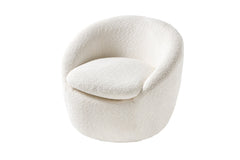 Sessel Atlantis 360 drehbar Boucle weiss