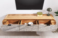 TV-Board Natural 160cm hängend Akazie Timber natur mit Rock Look Front - Bild 4