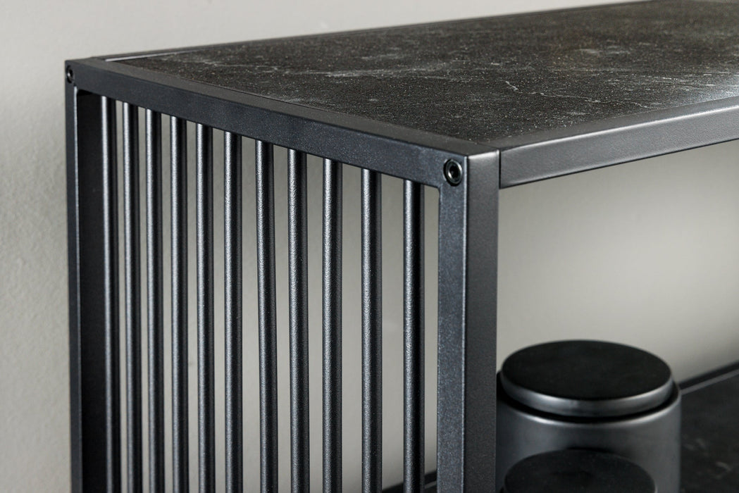 Regal Design 120cm anthrazit Marmoroptik
