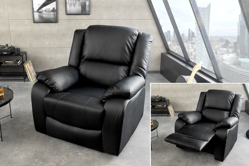 Kino-Sessel Broadway Kunstleder schwarz - Bild 2