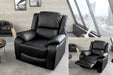 Kino-Sessel Broadway Kunstleder schwarz - Bild 2